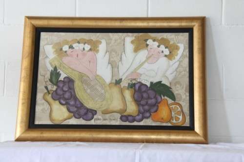 A magnificent (large) original signed "Petro van Graan" painting in a particularly beautiful frame