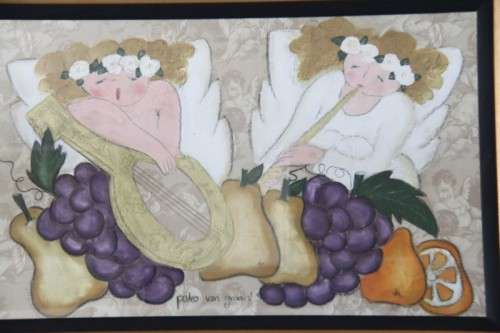 A magnificent (large) original signed "Petro van Graan" painting in a particularly beautiful frame