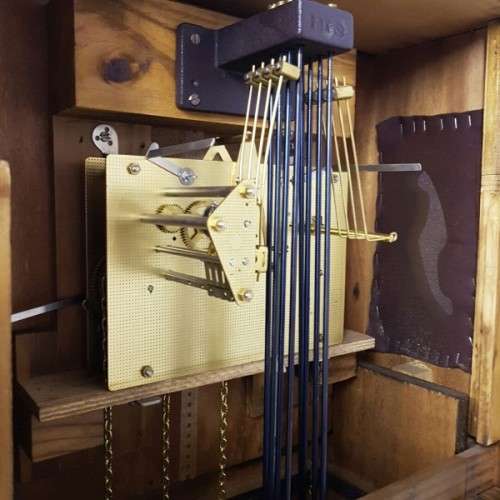 A Magnificent Vintage German Made "Tempus Fugit" Grandfather clock w/ a Hermle Mechanism