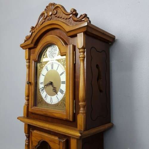 A Magnificent Vintage German Made "Tempus Fugit" Grandfather clock w/ a Hermle Mechanism