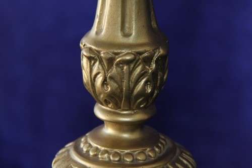 A large, gorgeous & beautifully ornate Baroque table lamp with a stunning large shade