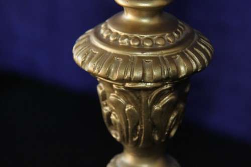 A large, gorgeous & beautifully ornate Baroque table lamp with a stunning large shade