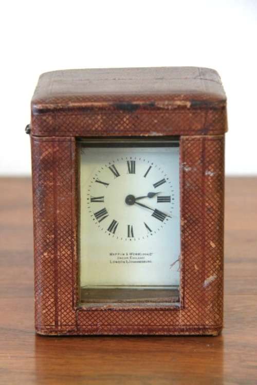 An incredible early 20th century French made solid brass "Mappin & Webb" carriage clock