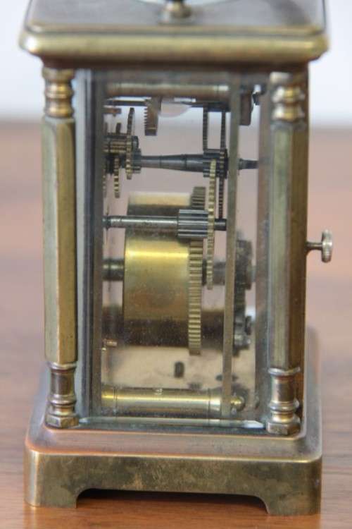 An incredible early 20th century French made solid brass "Mappin & Webb" carriage clock