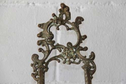 A stunning Victorian antique solid brass art stand/ easel with incredible ornate detailing