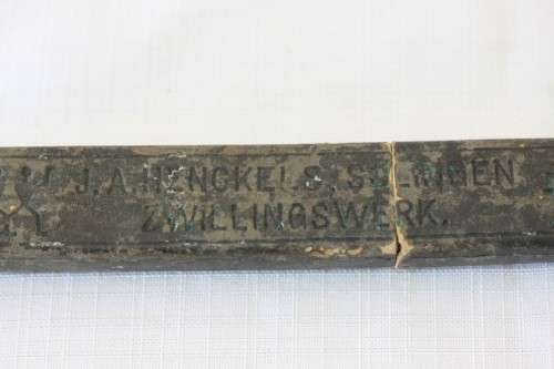 An amazing rare antique "J.A Kenckels Solingen" German cut throat razor in its original box