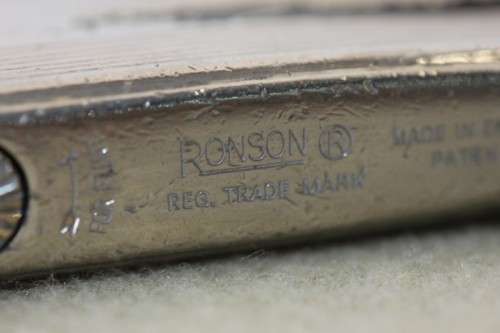 A spectacular vintage original "Ronson Varaflame" cigarette butane lighter made in England