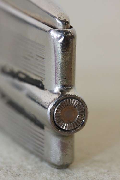 A spectacular vintage original "Ronson Varaflame" cigarette butane lighter made in England