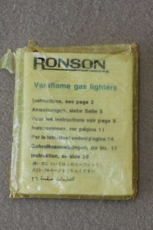 A spectacular vintage original "Ronson Varaflame" cigarette butane lighter made in England