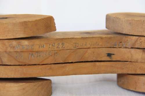 Awesome antique (1922) hand made wooden dog toy w/ articulating limbs in great condition - RS17Sale