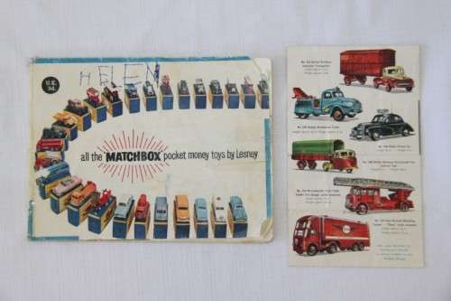 A lovely antique Matchbox Collectors Roadway series car catalogue book