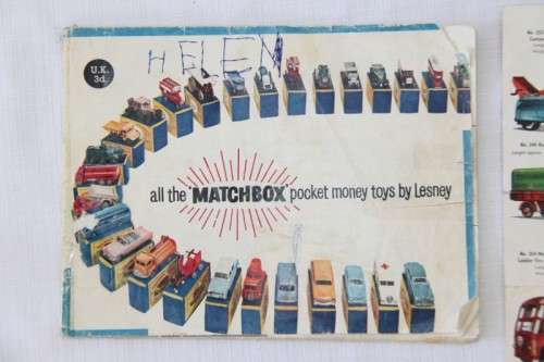 A lovely antique Matchbox Collectors Roadway series car catalogue book