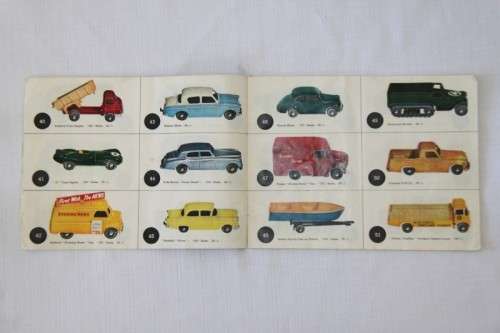 A lovely antique Matchbox Collectors Roadway series car catalogue book