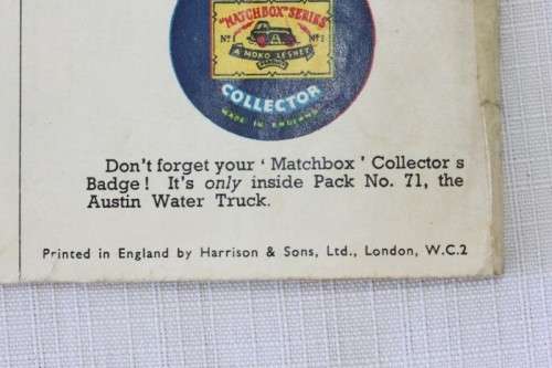 A lovely antique Matchbox Collectors Roadway series car catalogue book
