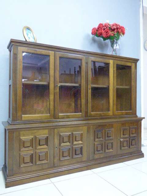 An exquisite vintage Teak 'Adam Bede' bookcase/showcase with a double door bottom cabinet.Stunning!!