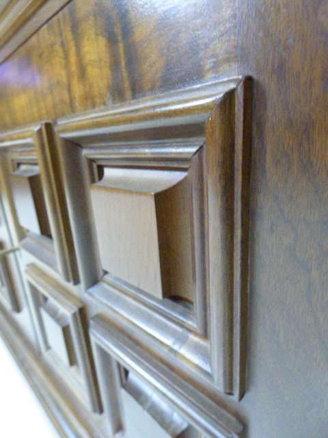 An exquisite vintage Teak 'Adam Bede' bookcase/showcase with a double door bottom cabinet.Stunning!!