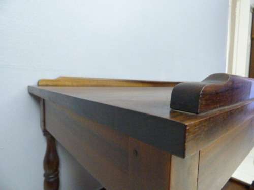 A magnificent vintage Stink wood butlers tray on castors w 2 drawers, 2 trays in fantastic condition