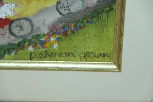 A beautiful and vibrant framed original signed "Petro van Graan" mixed media painting = Stunning!!!