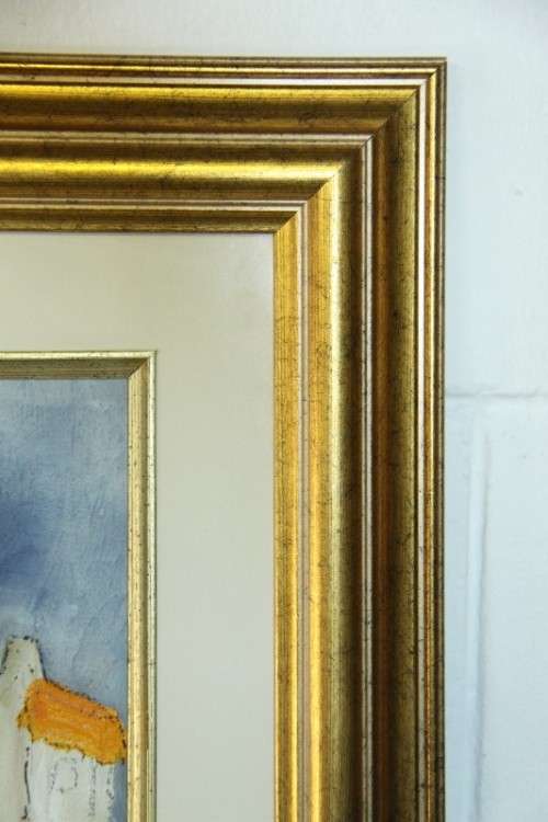 A beautiful and vibrant framed original signed "Petro van Graan" mixed media painting = Stunning!!!