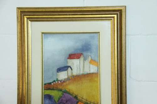 A beautiful and vibrant framed original signed "Petro van Graan" mixed media painting = Stunning!!!