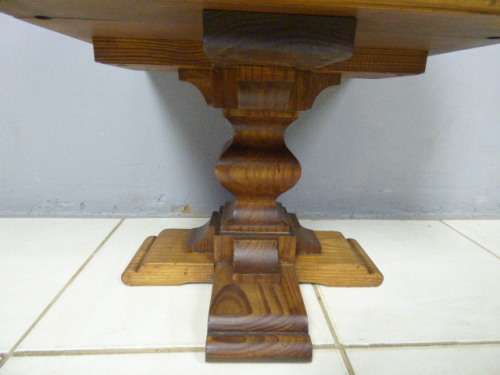 A beautiful, large stylish pine pedestal with a drawer. Chunky, solid furniture!! RS17Sale
