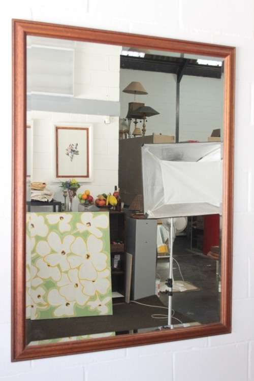 Magnificent (large 1.3m) bevelled glass framed wall mirror in incredible condition - RS17Sale