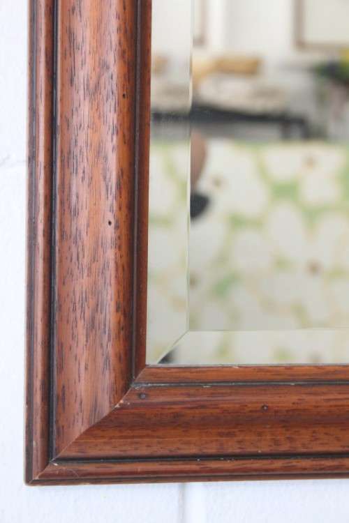 Magnificent (large 1.3m) bevelled glass framed wall mirror in incredible condition - RS17Sale