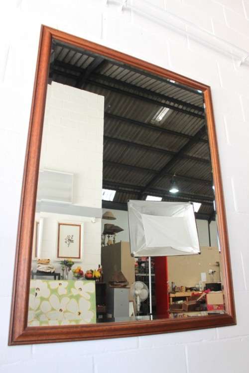 Magnificent (large 1.3m) bevelled glass framed wall mirror in incredible condition - RS17Sale