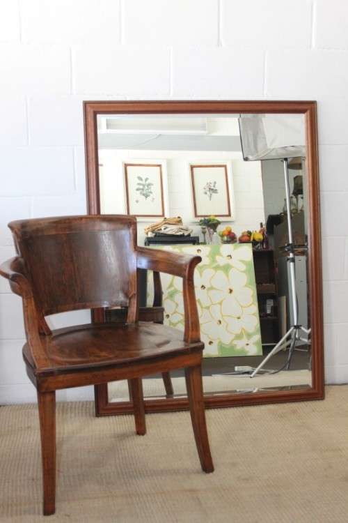 Magnificent (large 1.3m) bevelled glass framed wall mirror in incredible condition - RS17Sale