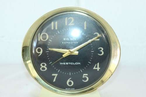 An amazing vintage "Scottish" made Westclox Big Ben Repeater mechanical wind-up bedside clock