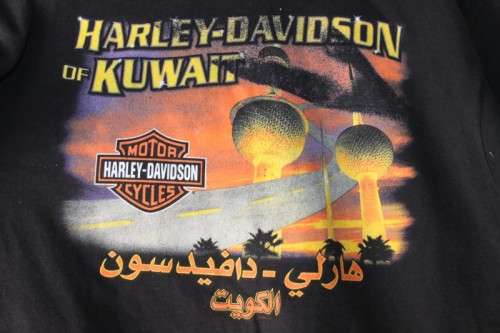 An uthentic Harley Davidson Kuwait branded printed t-shirt in excellent condition RS17