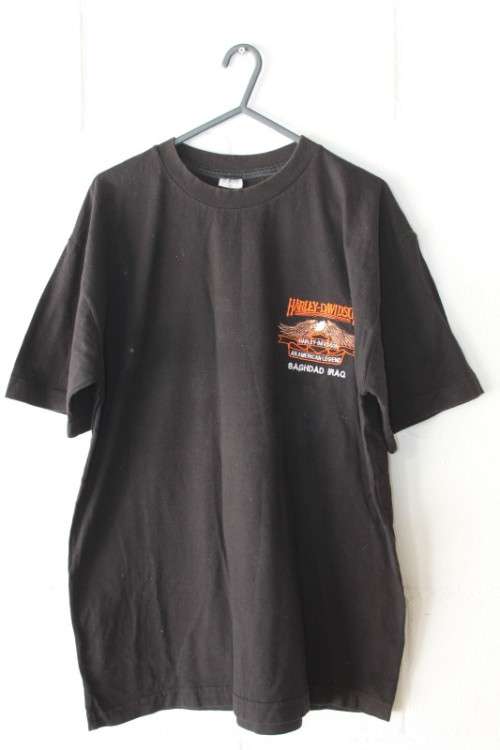 Amazing authentic Harley Davidson Baghdad Iraq branded printed t-shirt in wonderful condition RS17
