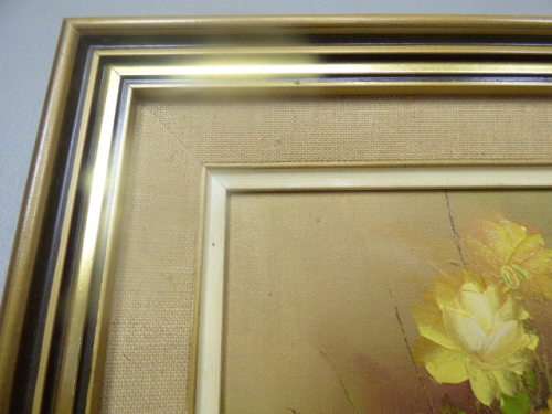 Two beautifully framed, signed Robert Cox oil paintings of flowers, stunning South African art!!!