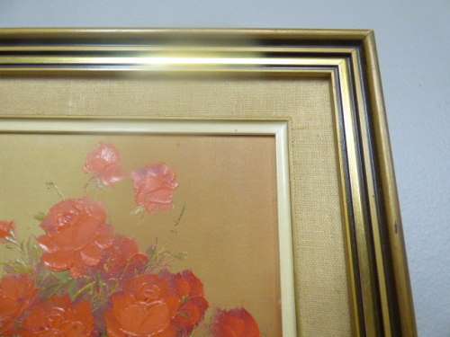Two beautifully framed, signed Robert Cox oil paintings of flowers, stunning South African art!!!