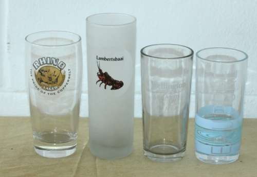 An awesome collection of assorted drinking glasses including branded glasses - bid/glass