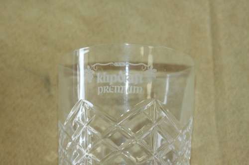 A fantastic collection of seven assorted whisky / brandy glasses incl. Klipdrift Premium;- bid/glass