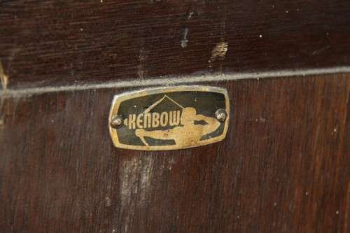 An amazing vintage Kenbow ball and claw display cabinet - perfect for restoration!