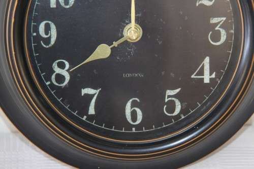 A lovely battery operated wall clock in perfect working condition