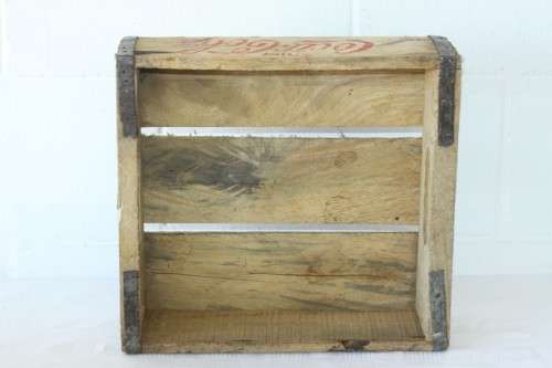Two wonderful "Coca-Cola" branded wooden crates w/ metal re-enforced sides & carry handles bid/crate