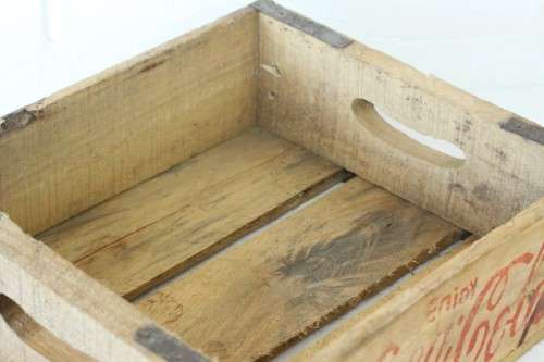 Two wonderful "Coca-Cola" branded wooden crates w/ metal re-enforced sides & carry handles bid/crate