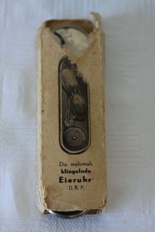 An extremely rare vintage "mid-century" German made "Kosta" steel egg timer with hourglass