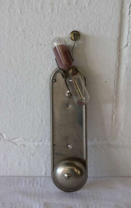 An extremely rare vintage "mid-century" German made "Kosta" steel egg timer with hourglass