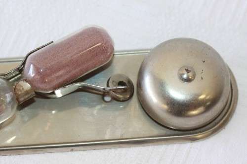 An extremely rare vintage "mid-century" German made "Kosta" steel egg timer with hourglass
