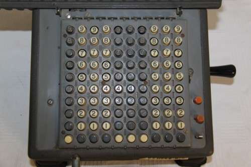An incredible rare 1940's Monroe L200X mechanical adding machine (calculator)