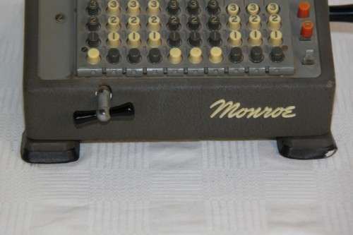 An incredible rare 1940's Monroe L200X mechanical adding machine (calculator)