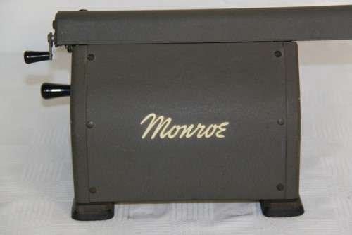 An incredible rare 1940's Monroe L200X mechanical adding machine (calculator)