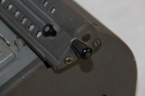 An incredible rare 1940's Monroe L200X mechanical adding machine (calculator)
