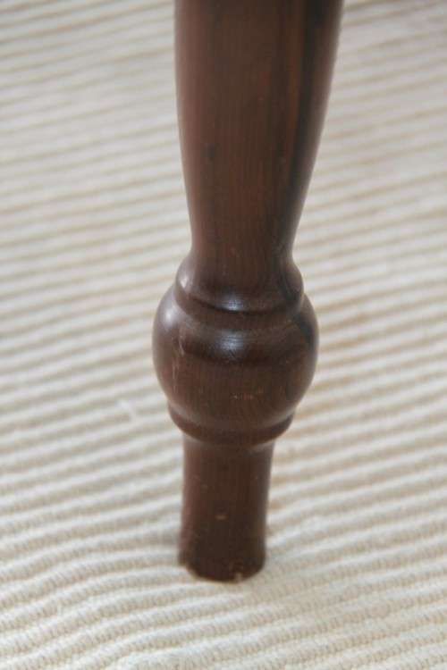 A stunning solid imbuia "riempie" occasional/ dining chair in fantastic condition