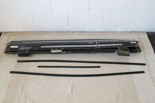 Two sets of amazing Thule lightweight aluminium kayak roof racks with accessories in great condition