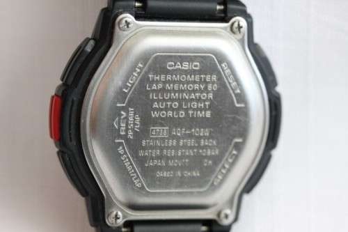A fantastic Casio (AQF-102W) sports watch w/ a digital & analog display and a multitude of functions